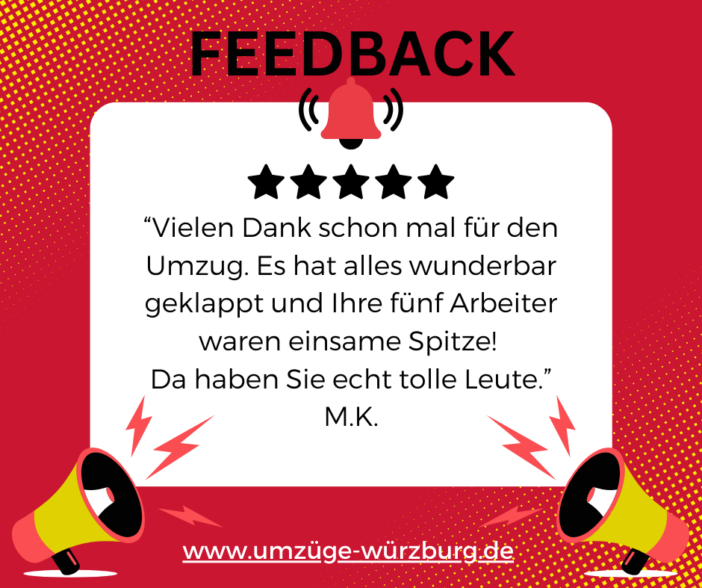 Feedback für Umzüge Würzburg